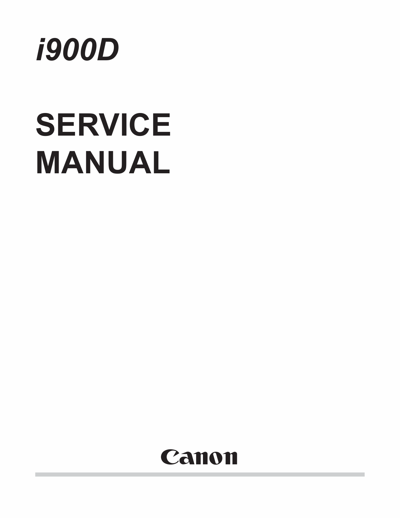 Canon PIXUS i900D i905D 900PD Service Manual-1